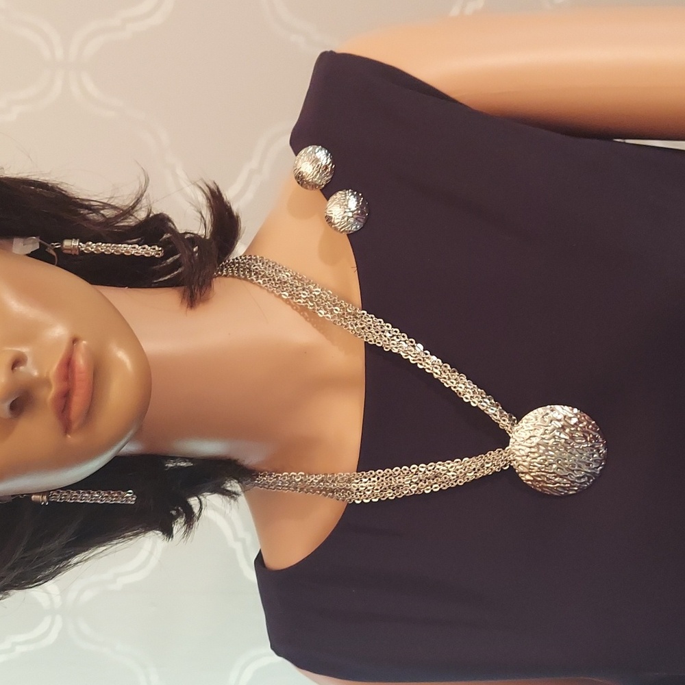 SET Necklace 2 pair earrings bracelet